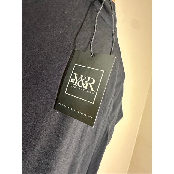 Young & Reckless Black Mock Neck T Shirt Dress Size Small New - Picture 4 of 4